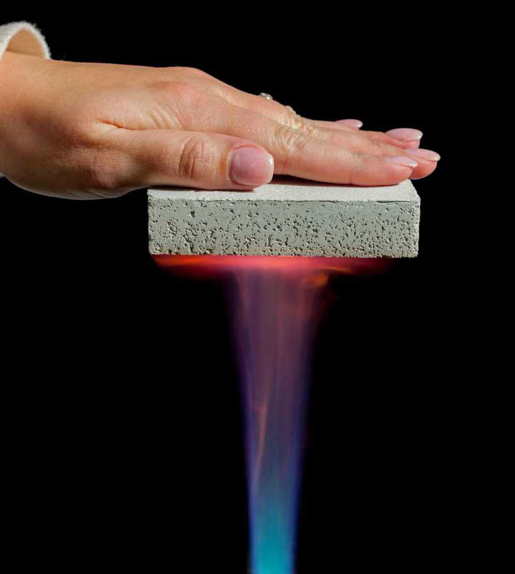 Pratliperl® demonstrates exceptional fire resistance properties.