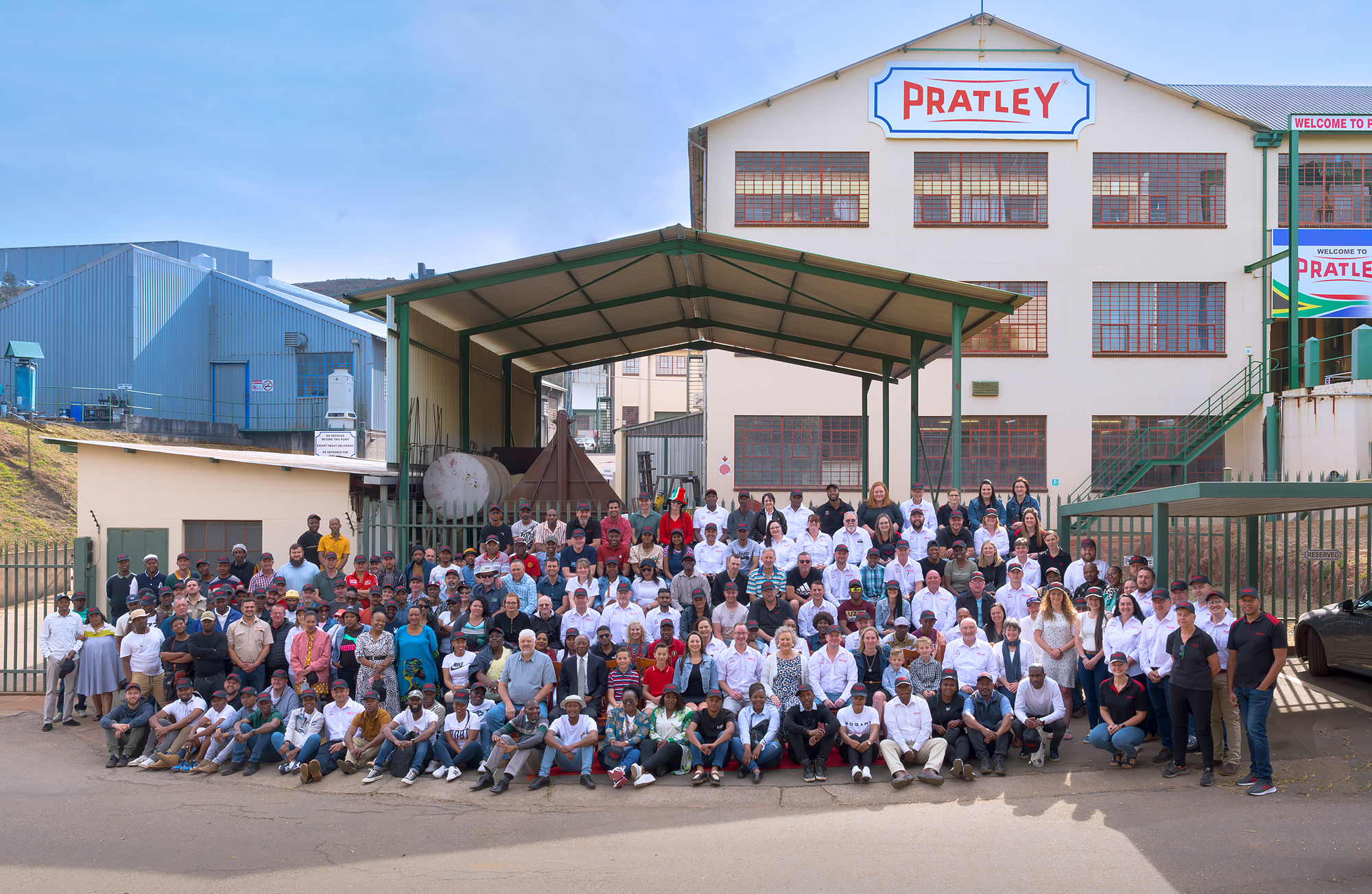 Pratley's current staff at Pratleys 75th Celebration