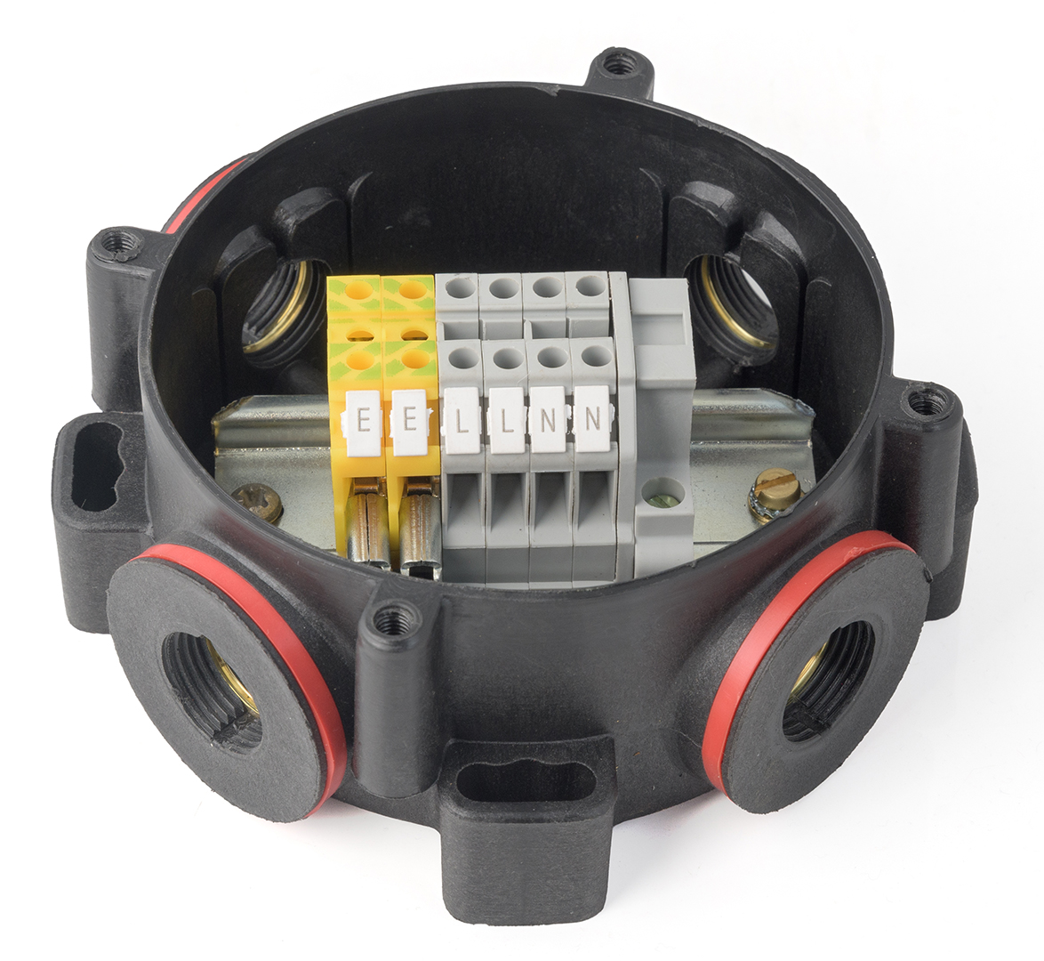 Pratley Roundbox with Single Phase Terminals